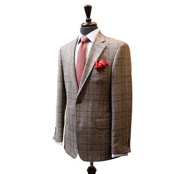 Toby Luper Signature Collection Brown & Grey Glen Check UK